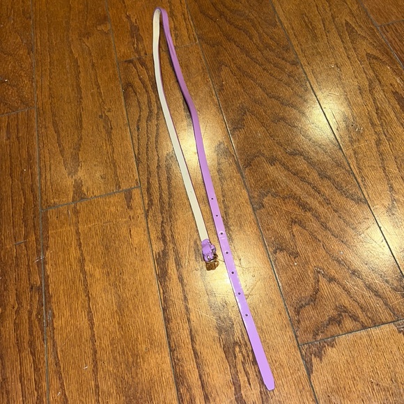 J Crew purple leather belt